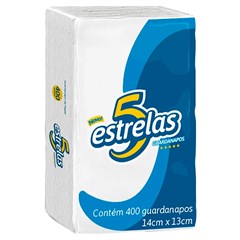 GUARDANAPO 5 ESTRELAS 14X13CM 10X400UN