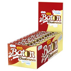 CHOCOLATE GAROTO BATON DUO AO LEITE E BRANCO 16G