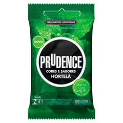 PRESERVATIVO PRUDENCE CORES E SABORES HORTELÃ 3UN