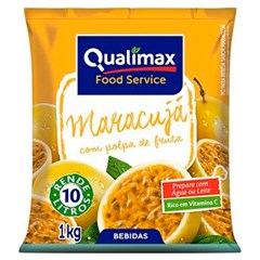 REFRESCO EM PÓ QUALIMAX MARACUJÁ 1KG (FAZ 10L)
