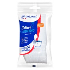 COLHER DESCARTÁVEL STRAWPLAST LVCRISTAL 1000UN