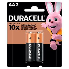 PILHA ALCALINA DURACELL AA PEQUENA 2UN