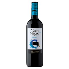 VINHO CHILENO GATO NEGRO MERLOT 750ML