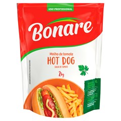 MOLHO DE TOMATE BONARE HOT DOG SACHÊ 2KG