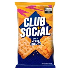 BISCOITO SALGADO CLUB SOCIAL QUEIJO 23,5G PACK 6UN