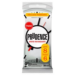 PRESERVATIVO PRUDENCE EFEITO RETARDANTE LV8 PG6UN