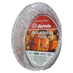 ASSADEIRA ALUMÍNIO BOREDA OVAL 7L
