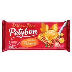 LASANHA PETYBON DIRETO AO FORNO MASSA INTEGRAL 200G