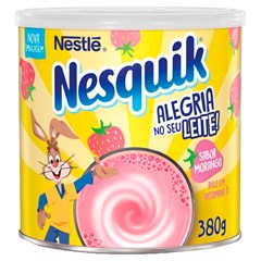 PREPARO EM PÓ NESQUIK MORANGO LATA 380G