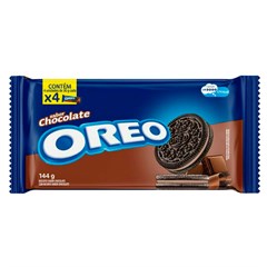 BISCOITO RECHEADO OREO CHOCOLATE 144G