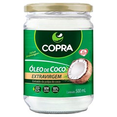 ÓLEO DE COCO COPRA EXTRA VIRGEM VIDRO 500ML