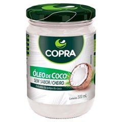 ÓLEO DE COCO COPRA SEM SABOR VIDRO 500ML