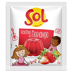 GELATINA SOL MORANGO SACHE DISPLAY 25G