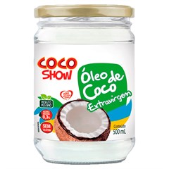 ÓLEO DE COCO COCO SHOW EXTRA VIRGEM VIDRO 500ML