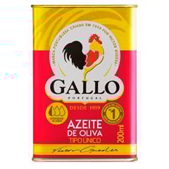 AZEITE DE OLIVA GALLO TIPO ÚNICO LATA 200ML