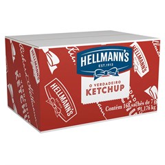 KETCHUP HELLMANNS TRADICIONAL SACHÊ 7G 168UN