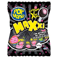 PIRULITO POP MANIA MAXXI PINTA LÍNGUA CEREJA 672G