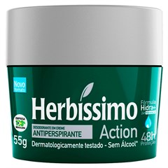 DESODORANTE CREME HERBÍSSIMO MEN ACTION POTE 55G