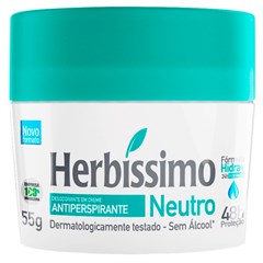 DESODORANTE CREME HERBÍSSIMO NEUTRO POTE 55G