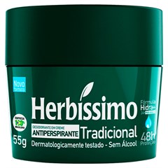 DESODORANTE CREME HERBÍSSIMO TRADICIONAL POTE 55G