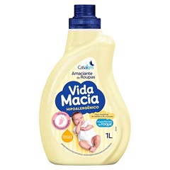 AMACIANTE PARA ROUPAS VIDA MACIA BABY GLICERINA E CAMOMILA 1L