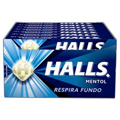 DROPS HALLS MENTOL AZUL 28G 21UN