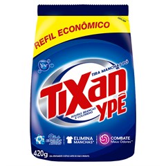 TIRA MANCHAS EM PÓ YPÊ TIXAN ROUPAS COLORIDAS SACHÊ 420G