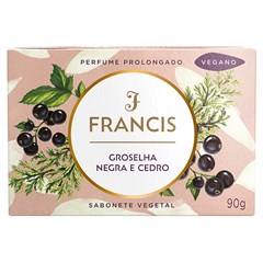 SABONETE EM BARRA FRANCIS VEGETAL GROSELHA NEGRA E CEDRO 90G