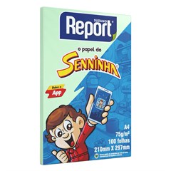     PP PAPEL A4 REPORT SENNINHA VERD 100 FL 