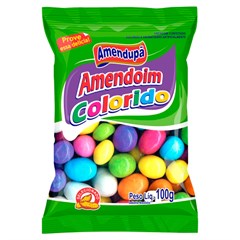 AMENDOIM DOCE AMENDUPÃ COLORIDO 100G