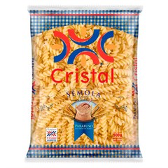 MACARRÃO CRISTAL MASSA DE SÊMOLA PARAFUSO 500G