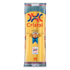MACARRÃO CRISTAL MASSA DE SÊMOLA ESPAGUETE N°8 500G