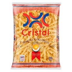 MACARRÃO CRISTAL MASSA COM OVOS PARAFUSO 500G