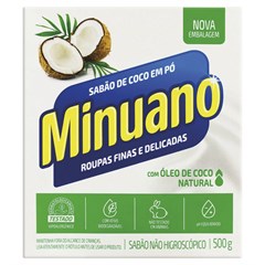 SABÃO EM PÓ MINUANO COCO CAIXA 500G