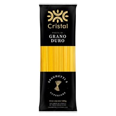 MACARRÃO CRISTAL MASSA GRANO DURO ESPAGUETE 500G