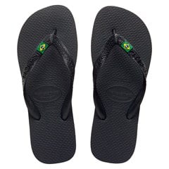 SANDÁLIA UNISSEX HAVAIANAS BRASIL PRETA 43/44