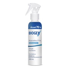 ALCOOL LIQ BIOGEX GATILHO 70%200ML