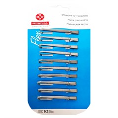 PINÇA MUNDIAL FLEX INOX CARTELA 10UN