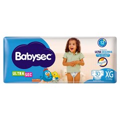 FRALDA INFANTIL BABYSEC ULTRA MEGA TAMANHO XG 30UN