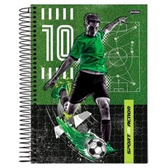 CADERNO ESPIRAL JANDAIA SPORT CAPA DURA 20 MATÉRIAS 320 FOLHAS