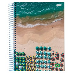 CADERNO ESPIRAL JANDAIA 1/4 BRASILIDADE CAPA DURA 200 FOLHAS
