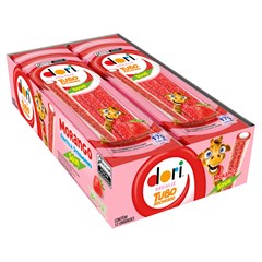 BALA GELATINOSA DORI TUBO RECHEADO MORANGO 17G