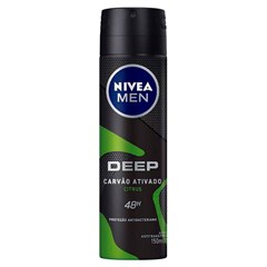 DESODORANTE AEROSSOL NIVEA MEN DEEP CARVÃO ATIVADO CITRUS 150ML