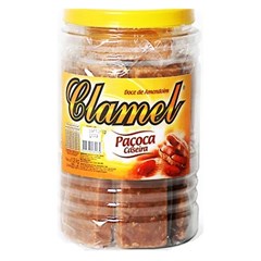 PAÇOCA CLAMEL CASEIRA EMBALADA 1,2KG POTE 20UN