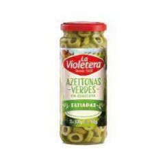 AZEITONA VERDE LA VIOLETERA FATIADA VIDRO 160G