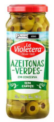 AZEITONA VERDE LA VIOLETERA SEM CAROÇO VIDRO 160G