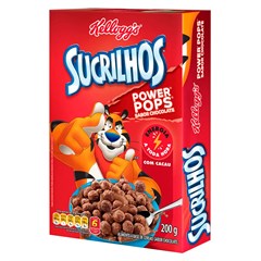 CEREAL MATINAL KELLOGGS SUCRILHOS POWER POPS CHOCOLATE CAIXA 200G