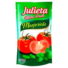 MOLHO DE TOMATE JULIETA MANJERICÃO SACHÊ 310G