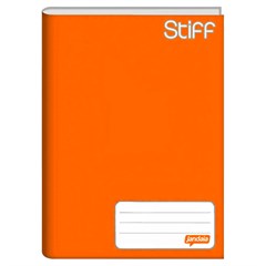 CADERNO BROCHURA JANDAIA 1/4 STIFF CAPA DURA LARANJA 48 FOLHAS