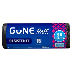 SACO DE LIXO GUNE PRETO ROLL 50L 20UN